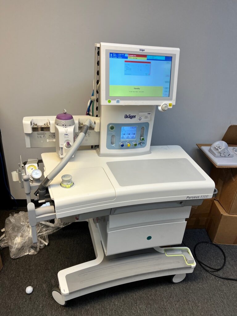 (3) 2016 Drager A500 Perseus Anesthesia machine ECG