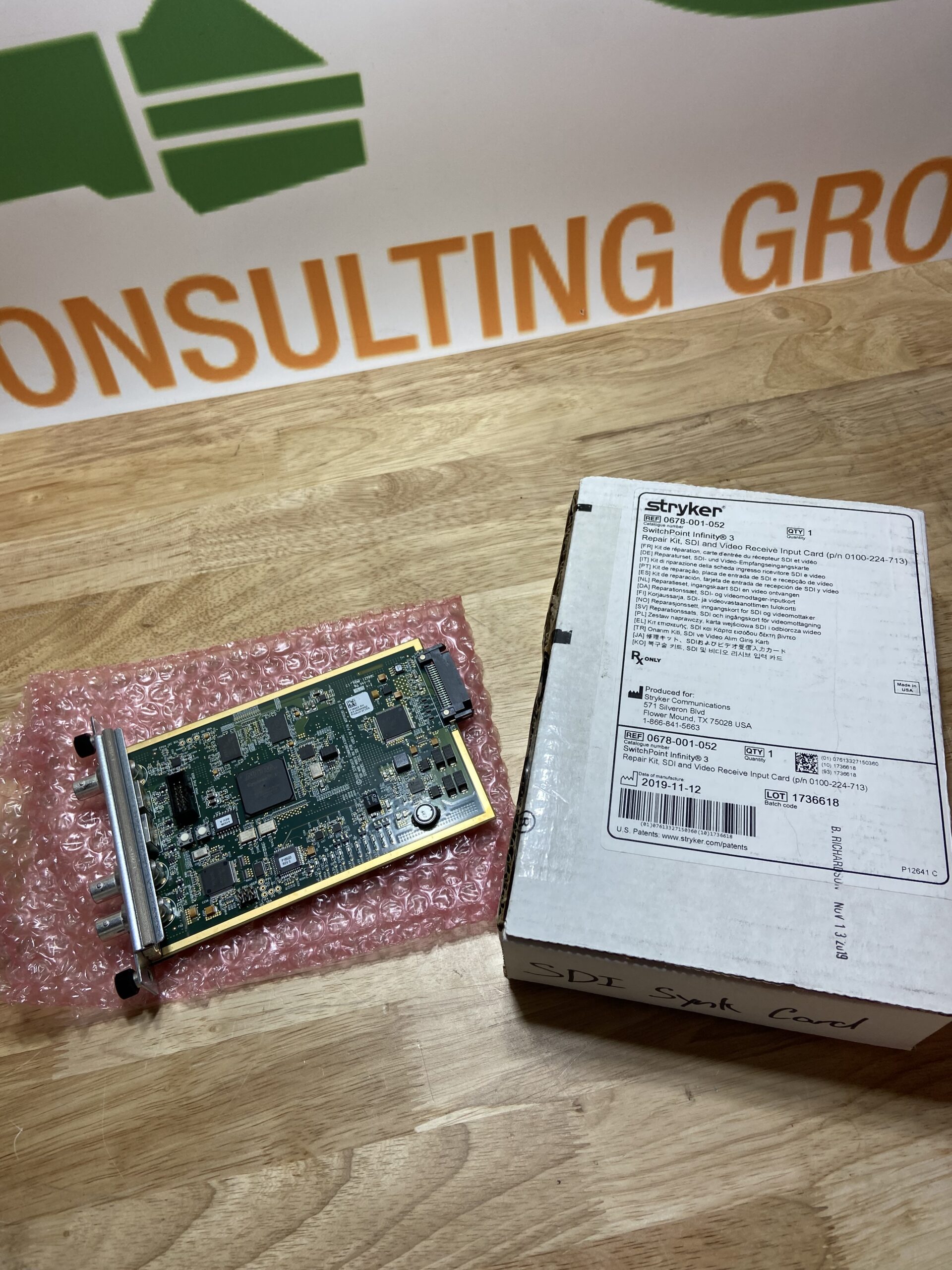 SwitchPoint Infinity 3 Repair Kit, SDI and Video Receive Input Card 678 ...
