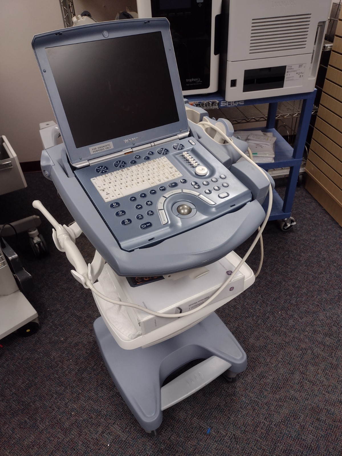 GE Volosun Insite Ultrasound machine with 2 probes – ECG