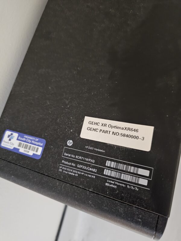 2021 GE Optima XR646 Digital Radiographic System – ECG